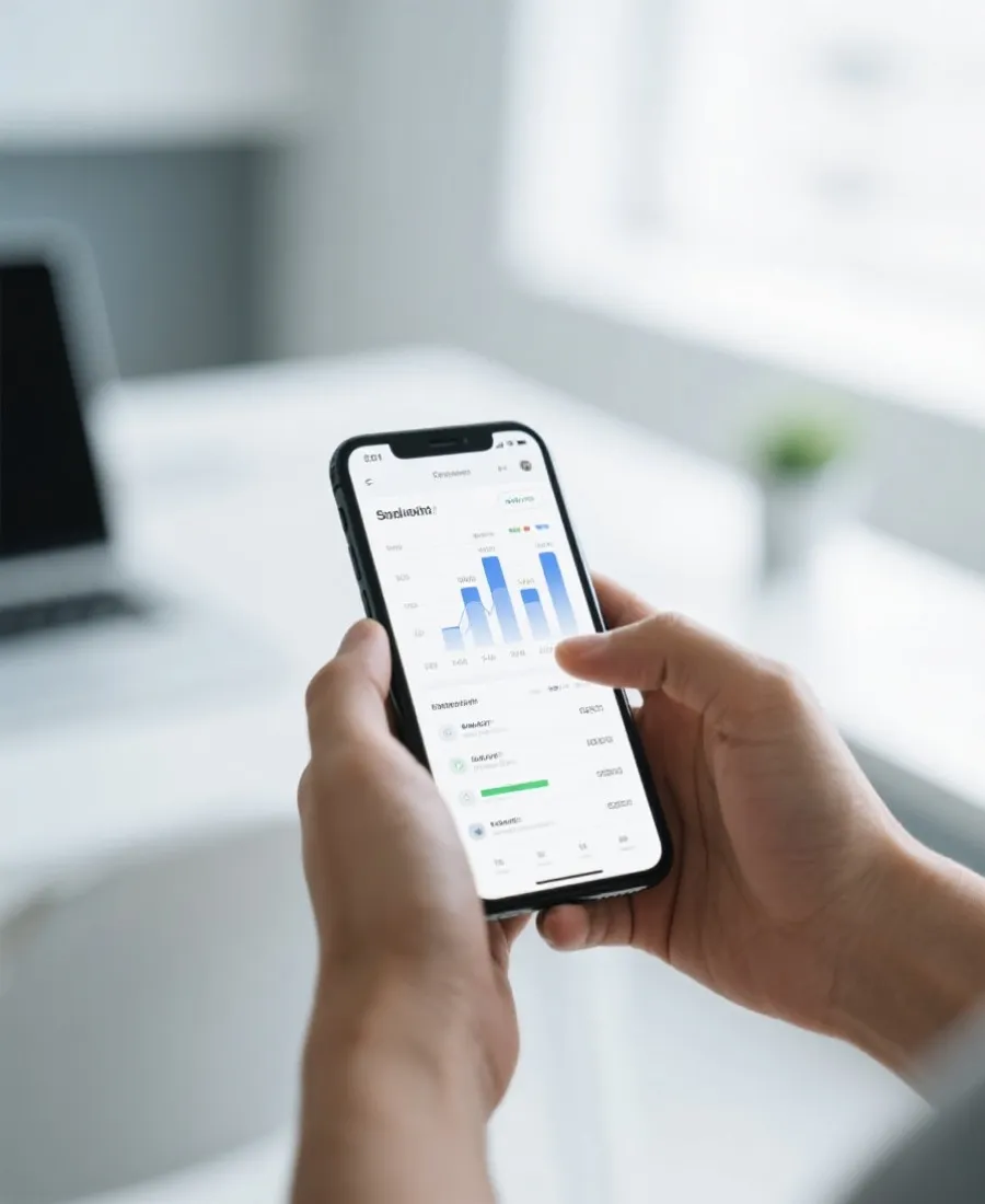 移动端实时信息查看场景示意图